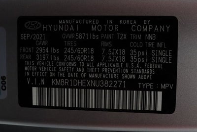 2022 Hyundai Palisade SE