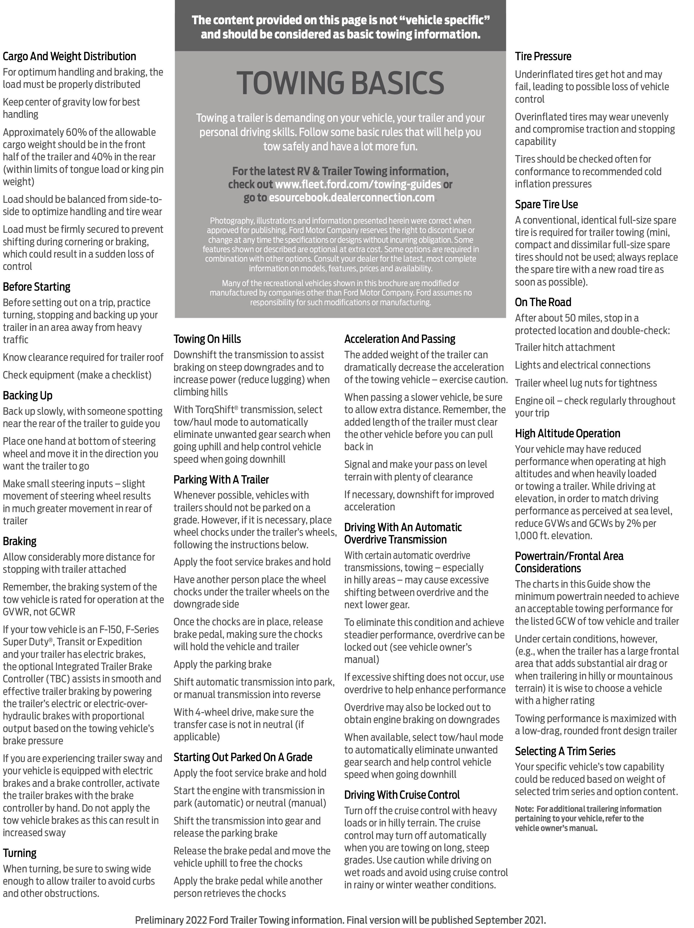 maverick rv towing guide page 2