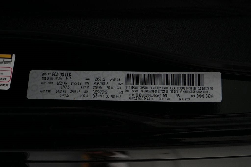 2017 Jeep Wrangler Unlimited Unlimited Sport