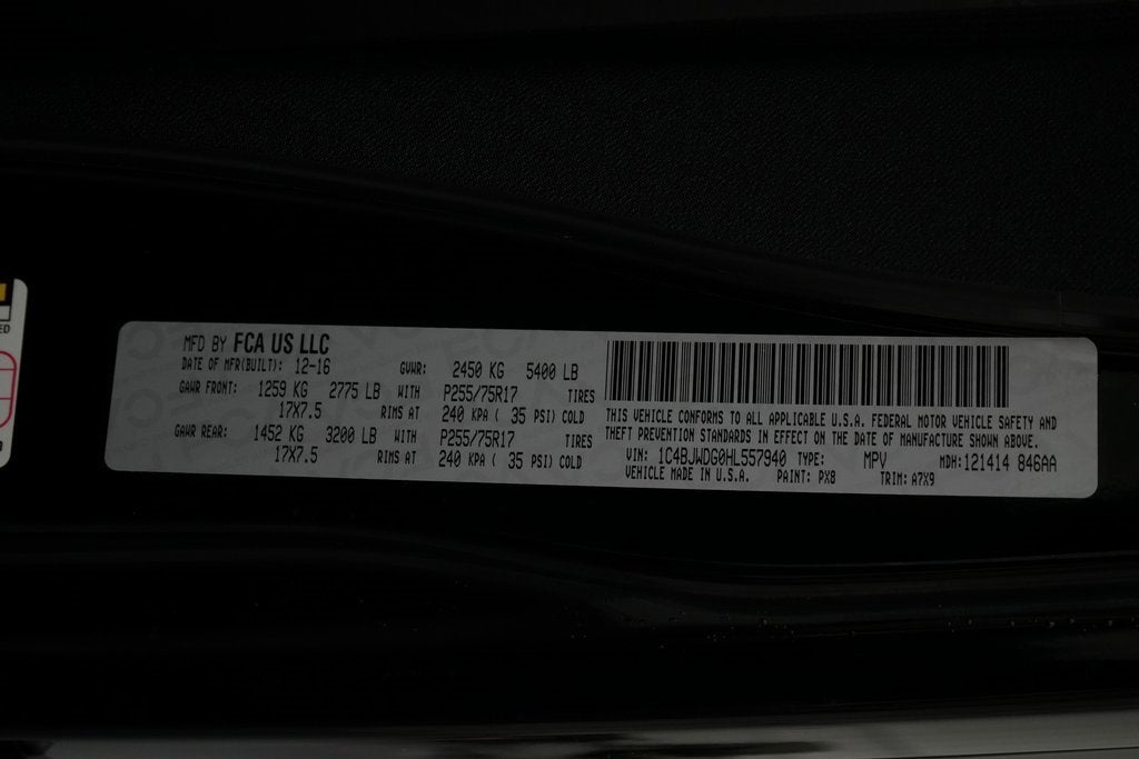 2017 Jeep Wrangler Unlimited Unlimited Sport