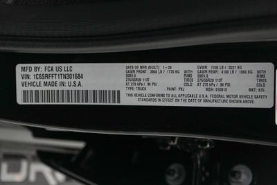 2026 RAM 1500 Big Horn/Lone Star