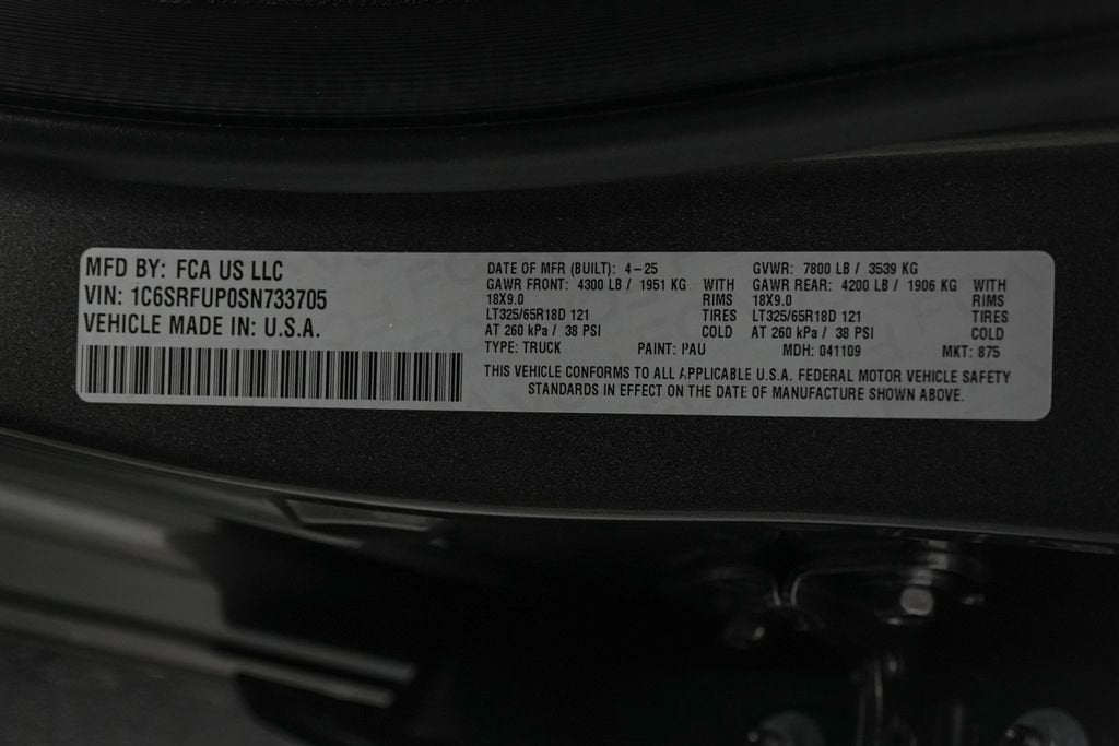 2025 RAM 1500 RHO