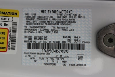 2026 Ford Mustang GT Premium w/FX