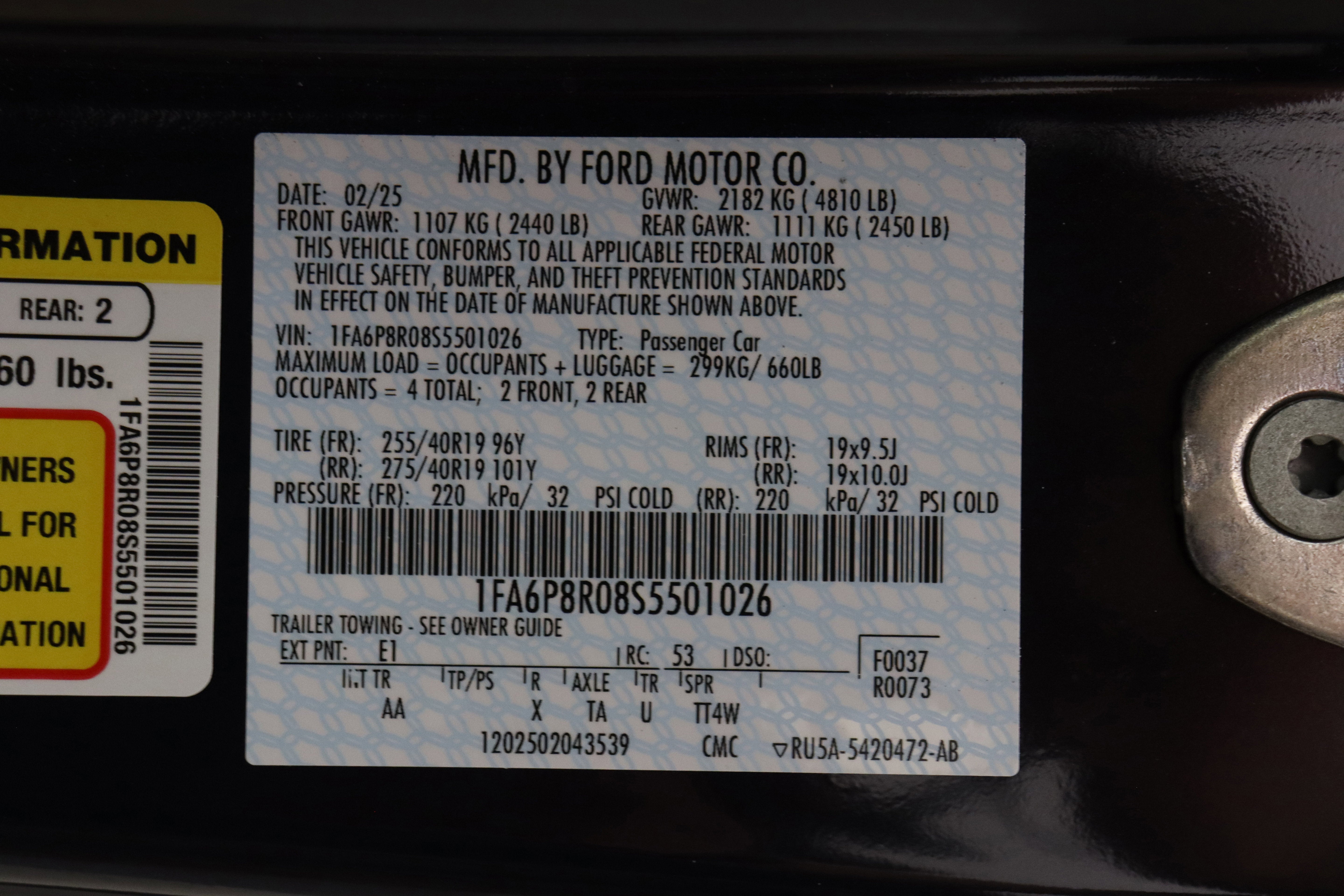 2025 Ford Mustang Dark Horse