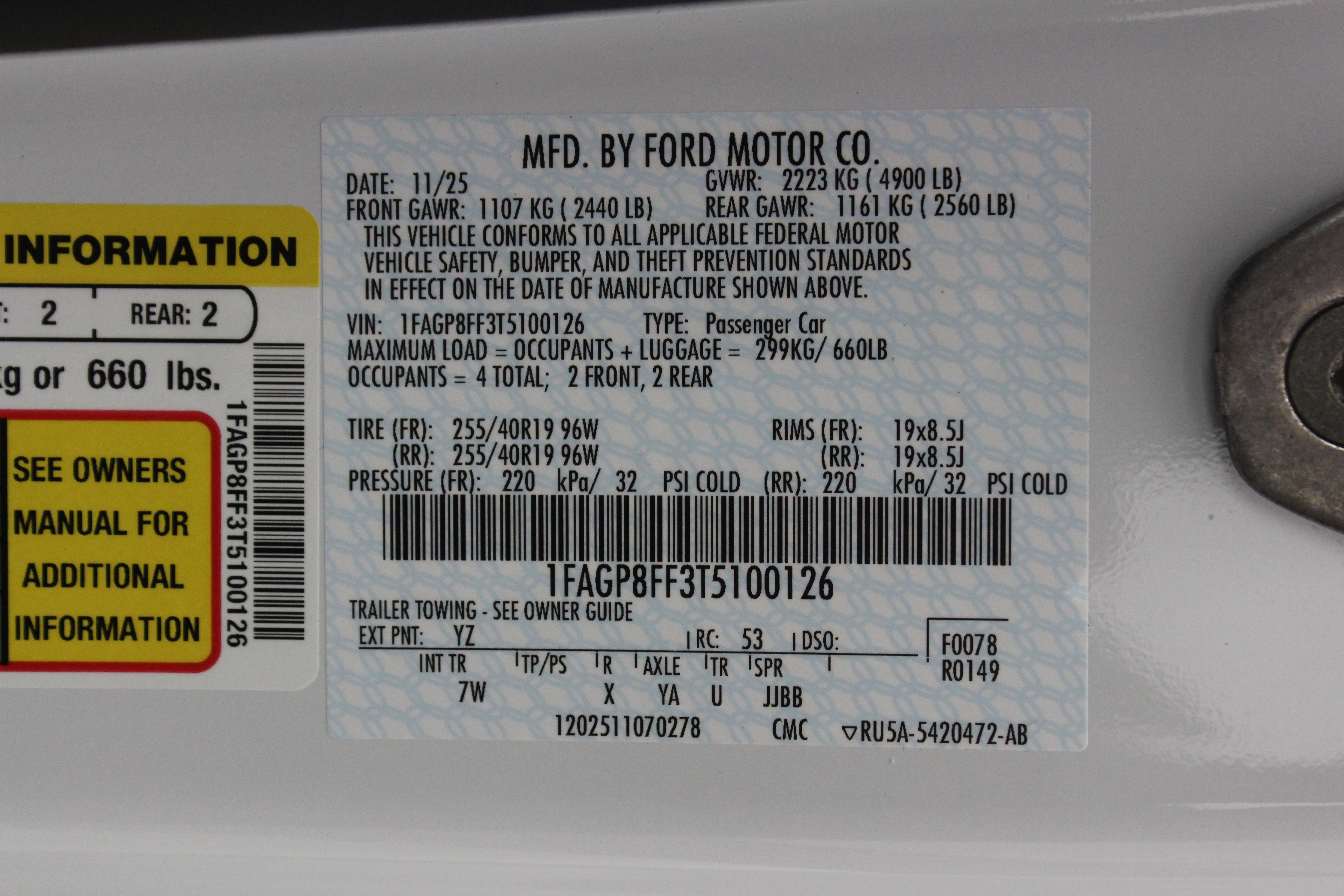 2026 Ford Mustang GT Premium w/FX