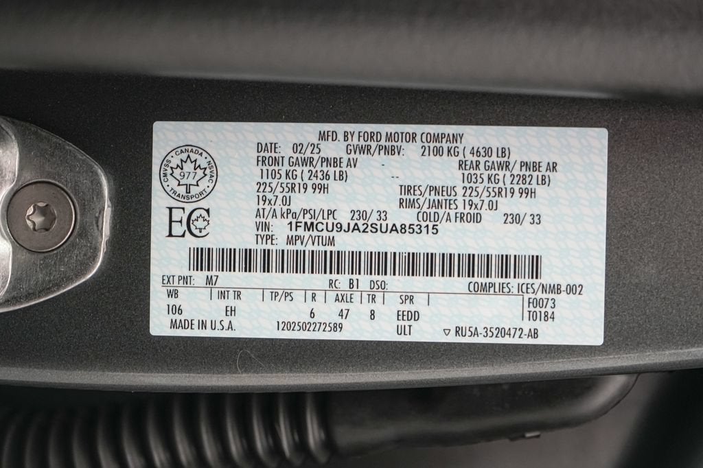 2025 Ford Escape Platinum
