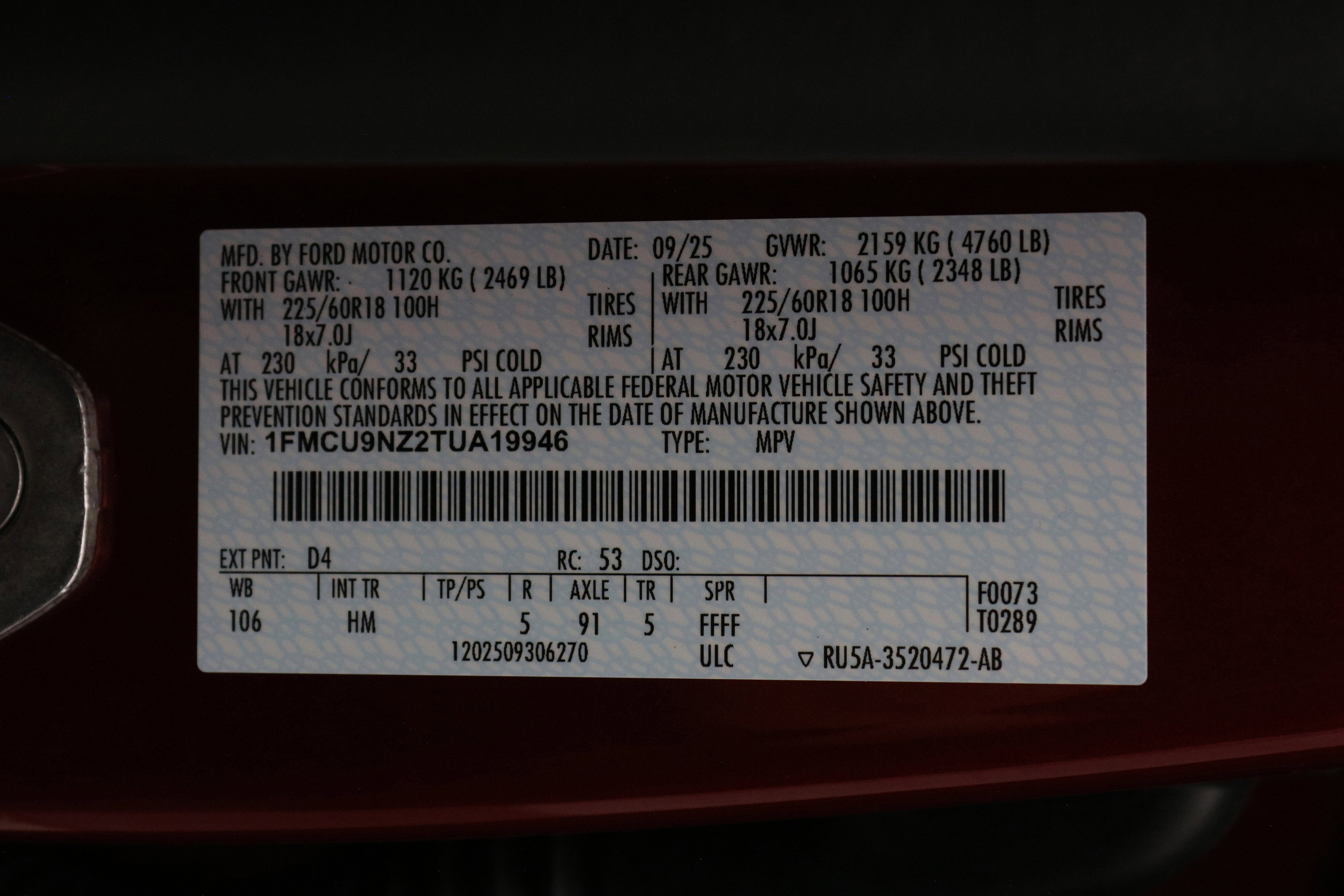 2026 Ford Escape ST-Line Select