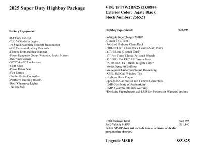 2025 Ford Super Duty F-250 SRW Highboy