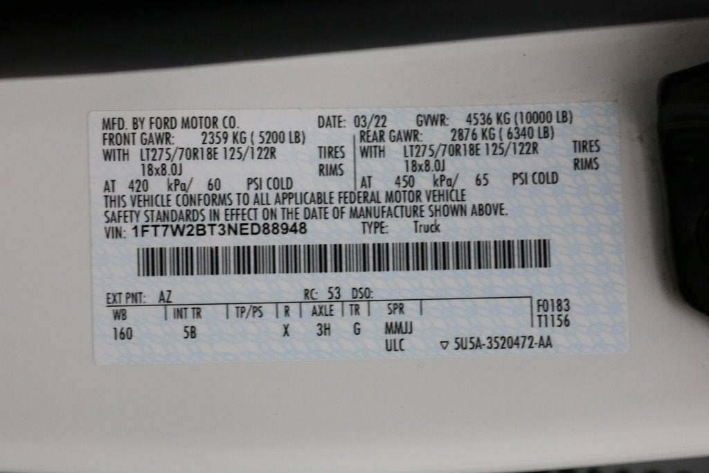 2022 Ford Super Duty F-250 SRW Lariat