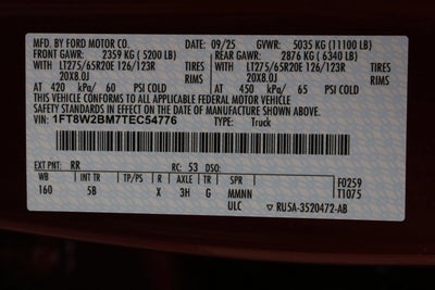 2026 Ford Super Duty F-250 SRW LARIAT