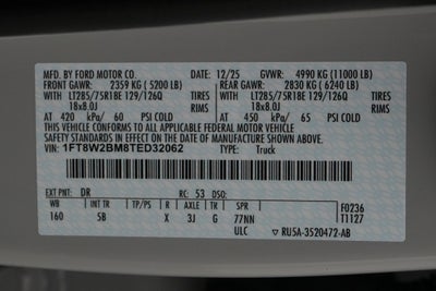 2026 Ford Super Duty F-250 SRW LARIAT Tremor