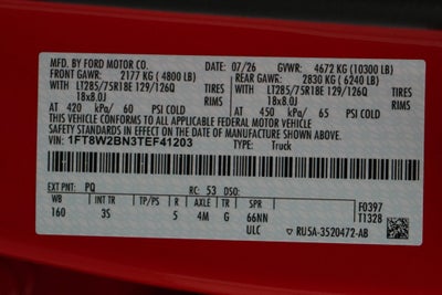 2026 Ford Super Duty F-250 SRW XLT Tremor