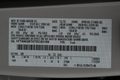 2026 Ford Super Duty F-250 SRW XLT Tremor