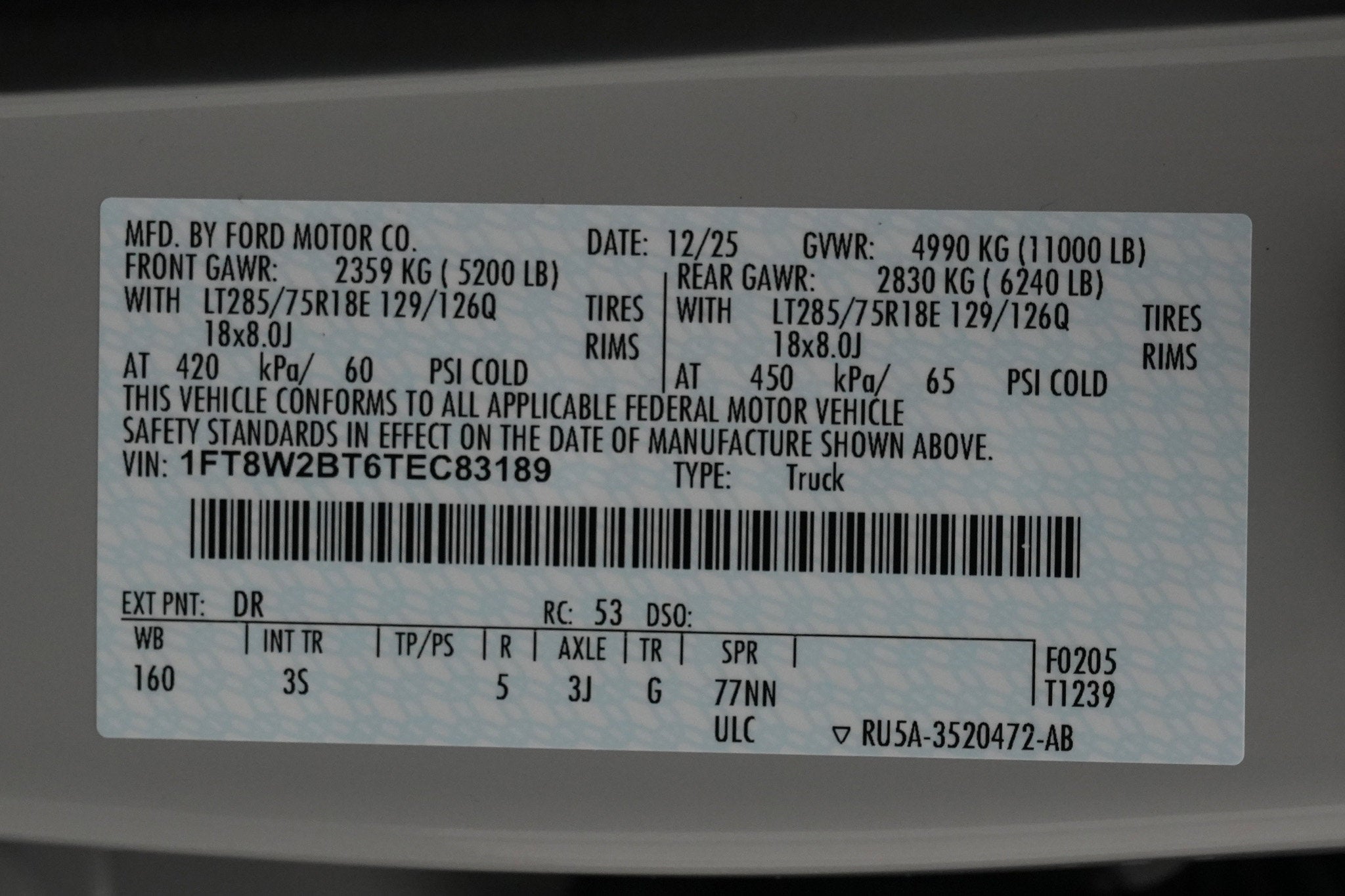 2026 Ford Super Duty F-250 SRW XLT Tremor