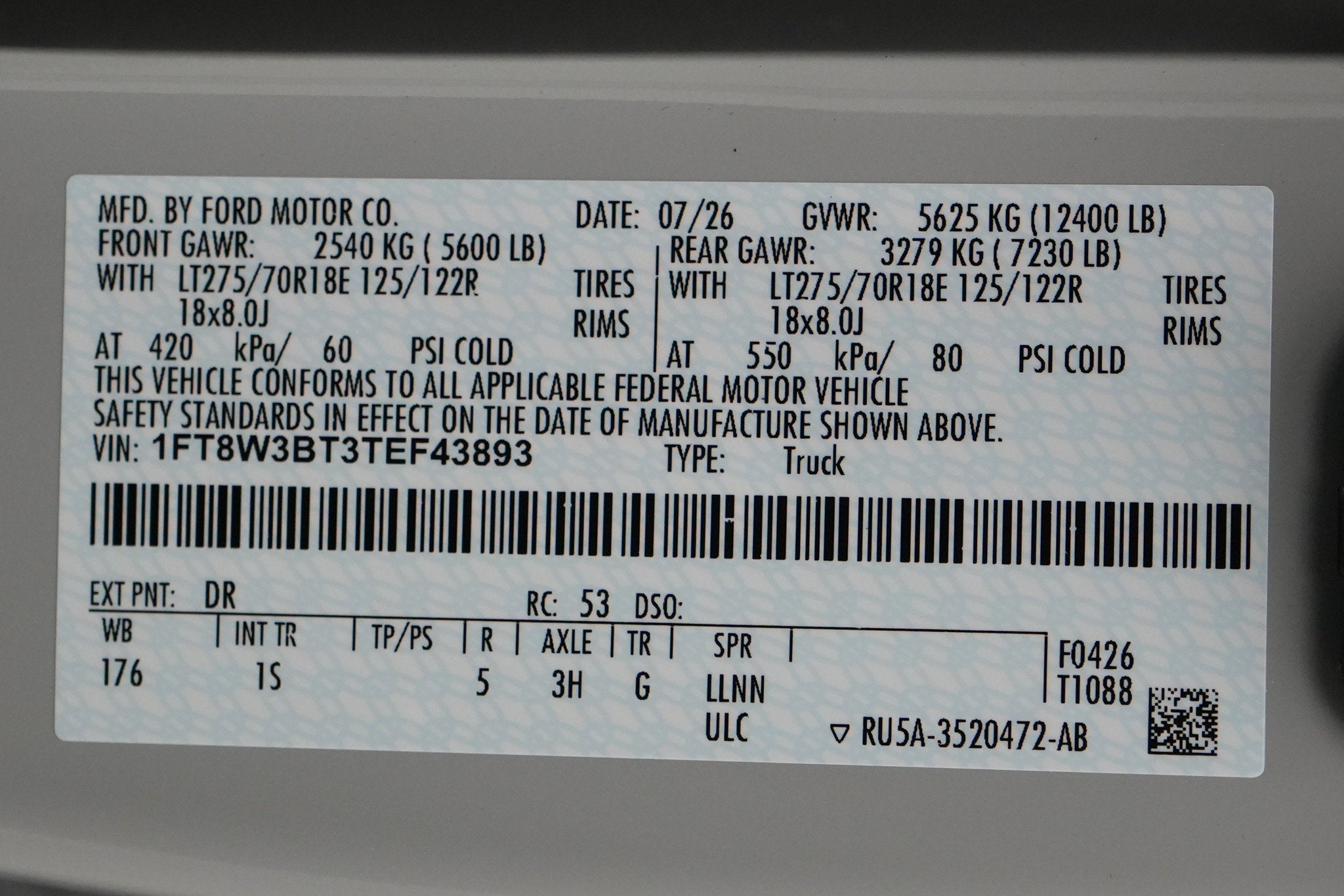 2026 Ford Super Duty F-350 SRW XL w/STX Appearance Package