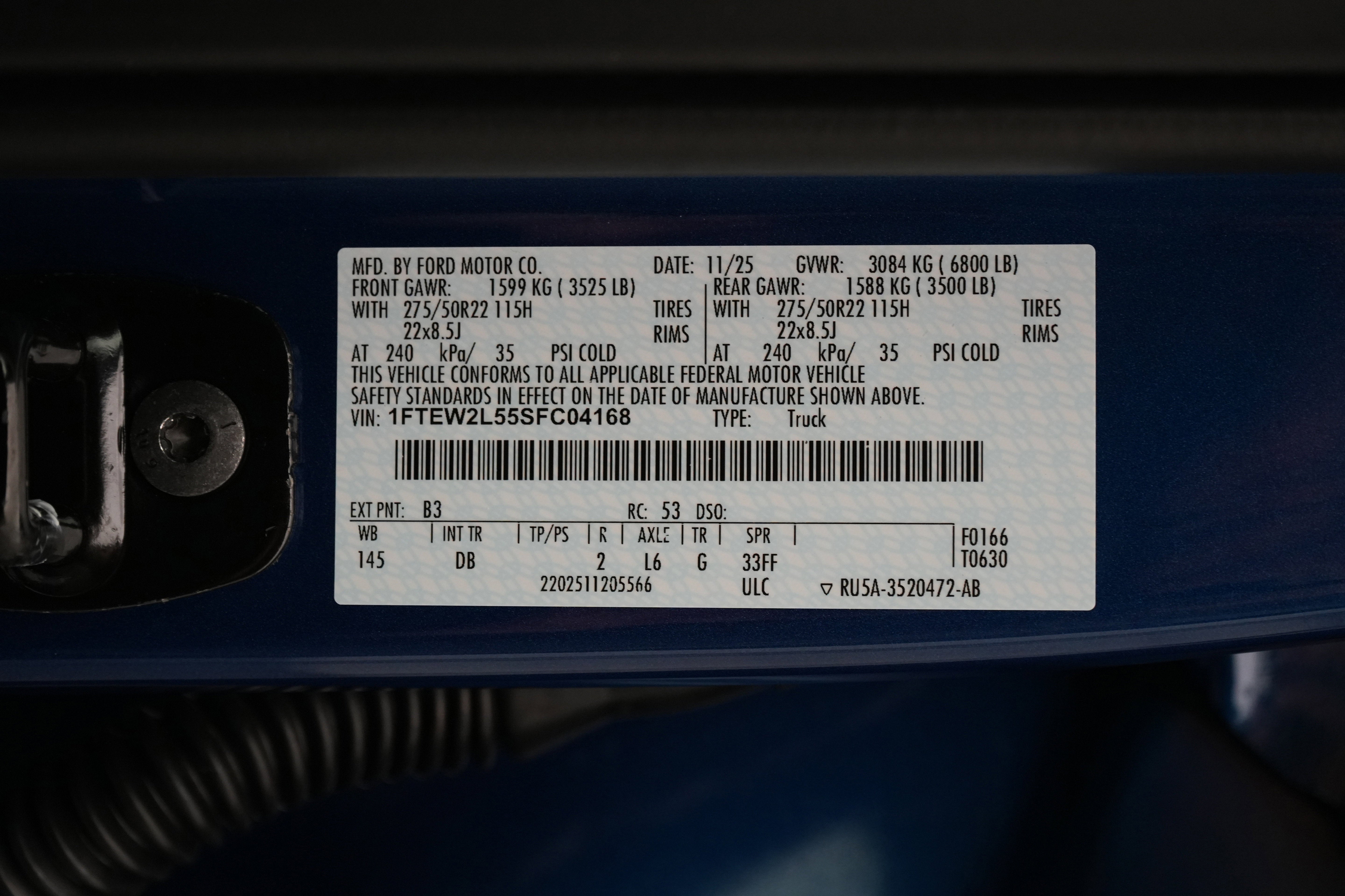 2025 Ford F-150 Lobo w/LMP SC