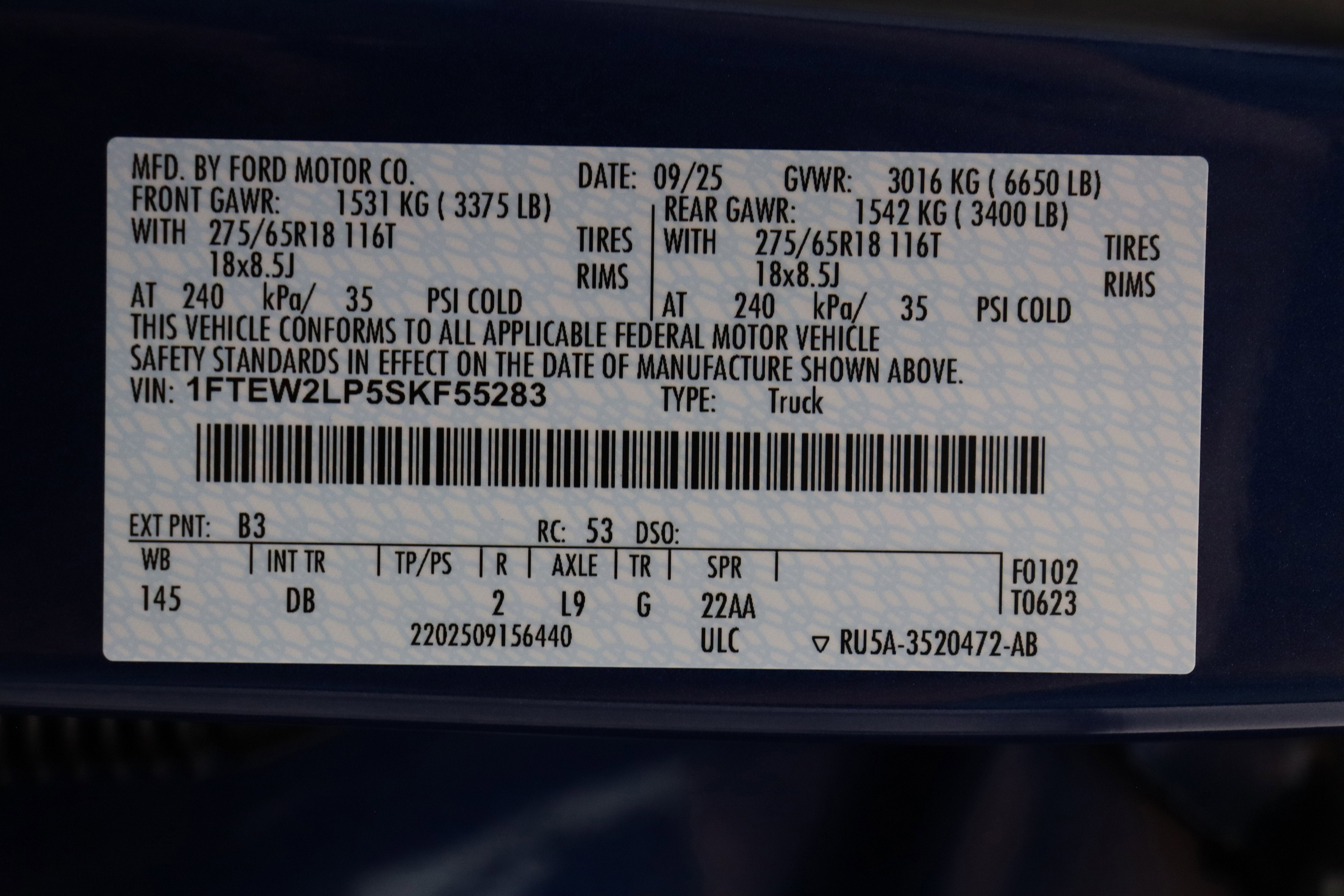 2025 Ford F-150 LMX4