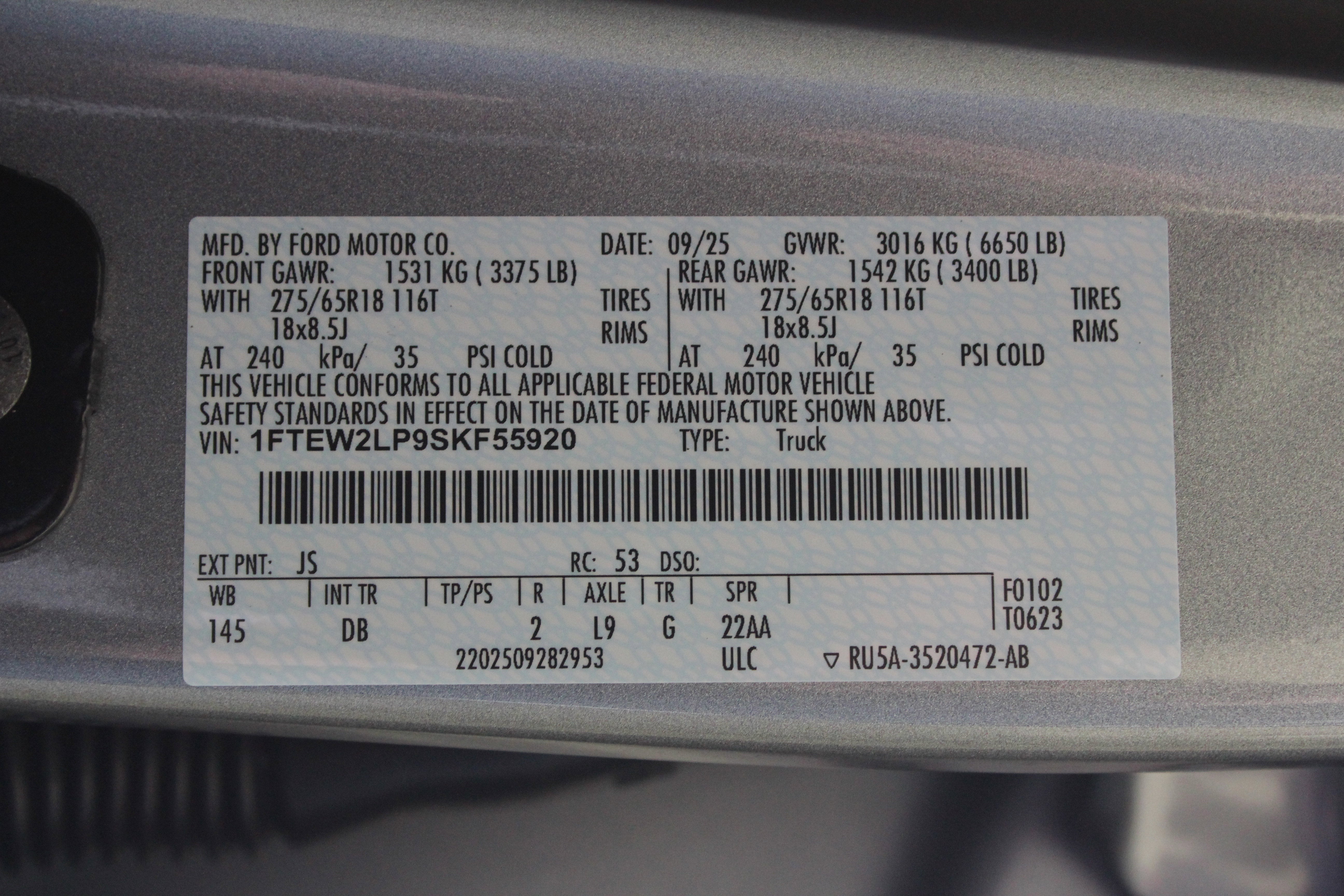 2025 Ford F-150 LMX4