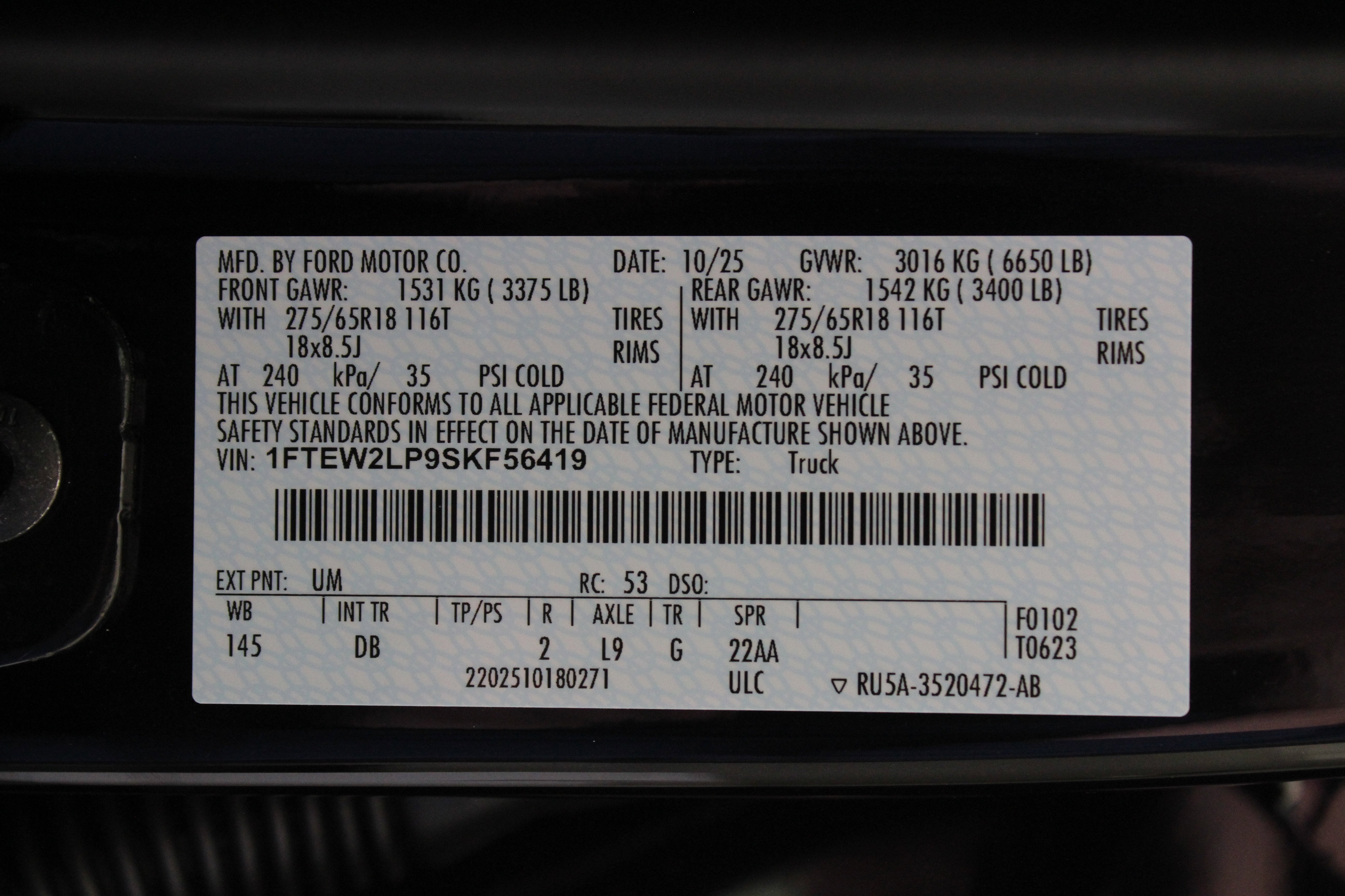 2025 Ford F-150 LMX4