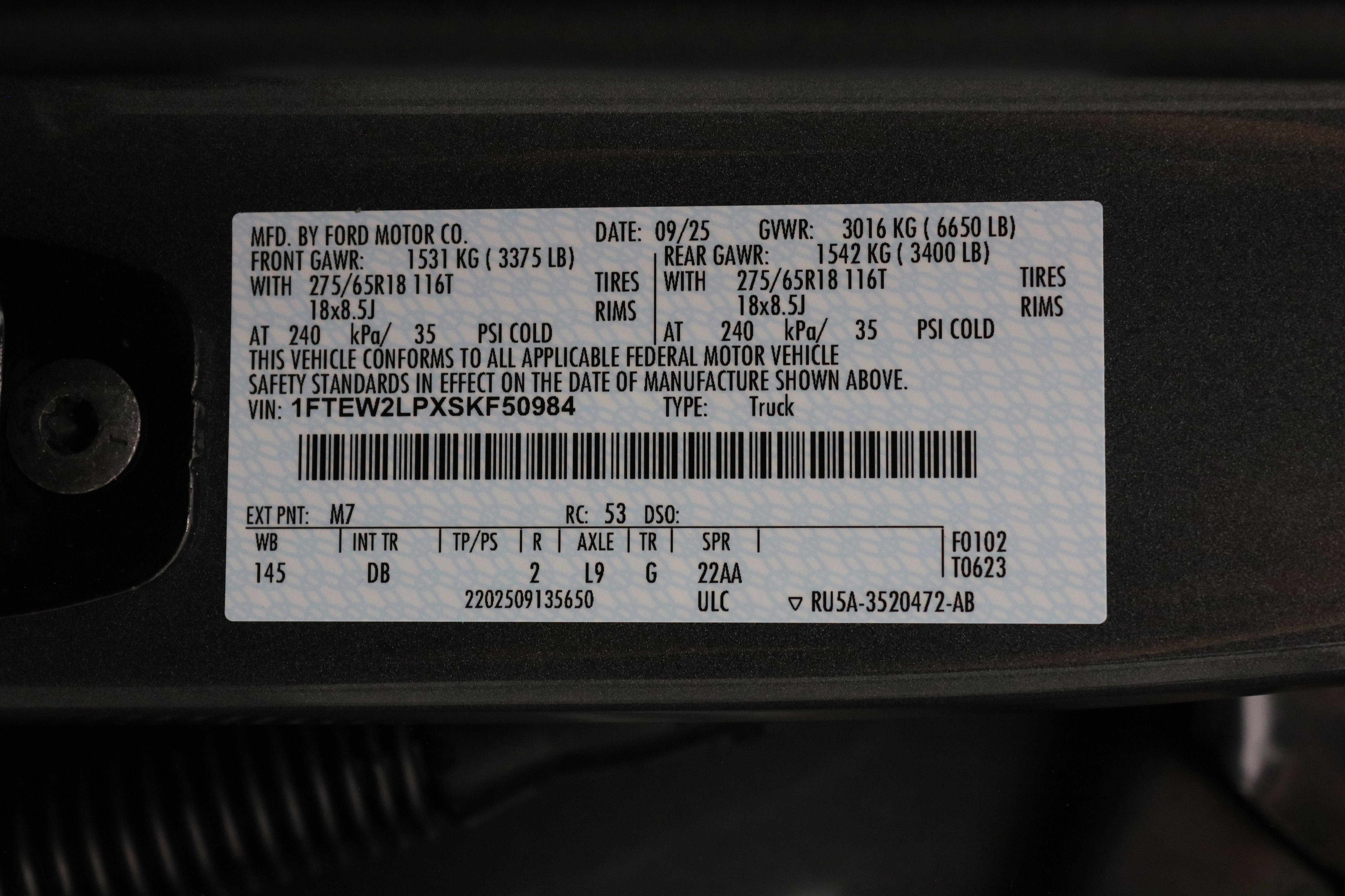 2025 Ford F-150 LMP Off Road