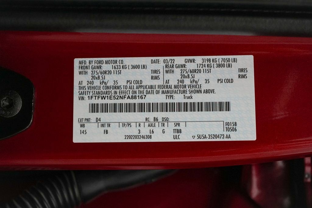 2022 Ford F-150 XLT SCA Black Widow