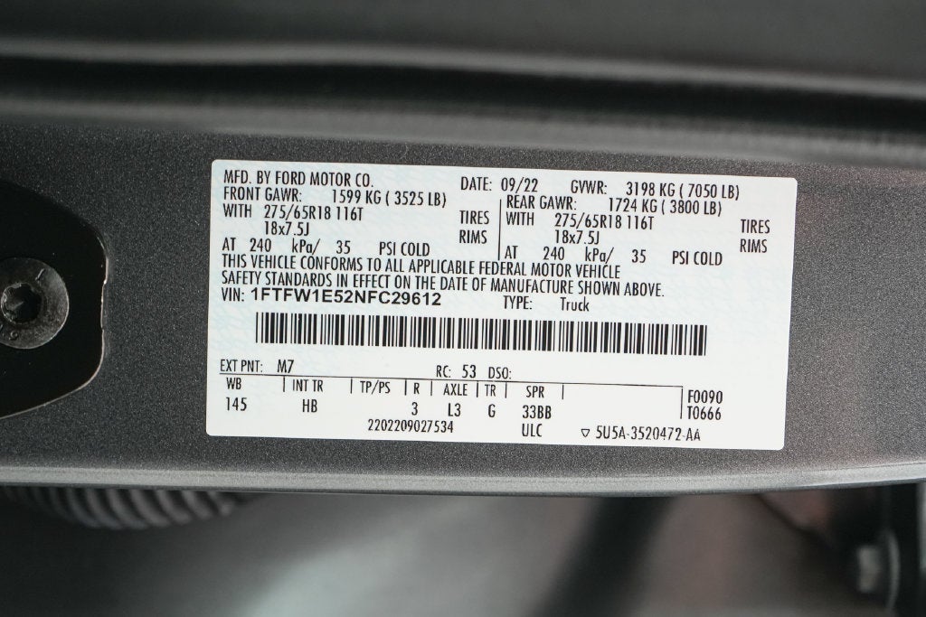2022 Ford F-150 Lariat