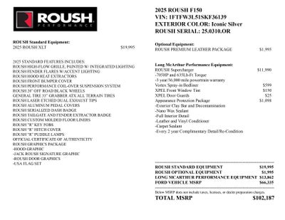 2025 Ford F-150 ROUSH Off Road XLT