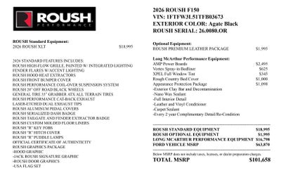 2026 Ford F-150 ROUSH Off Road XLT