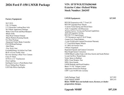 2026 Ford F-150 LMXR