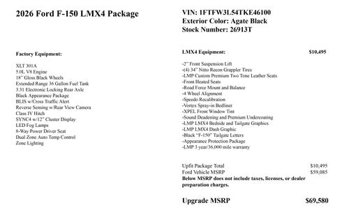 2026 Ford F-150 LMX4