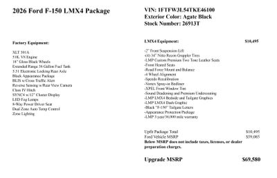 2026 Ford F-150 LMX4