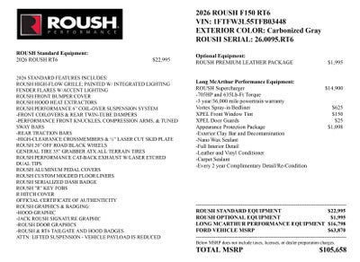 2026 Ford F-150 ROUSH RT6 XLT