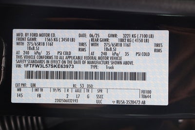 2025 Ford F-150 Lightning Bolt Supercharged