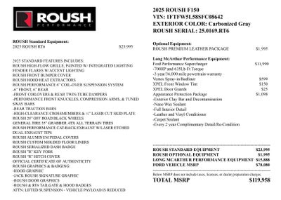 2025 Ford F-150 ROUSH RT6 LARIAT