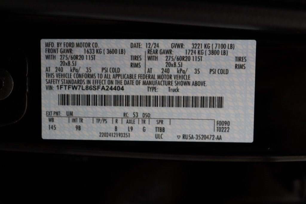 2025 Ford F-150 Platinum