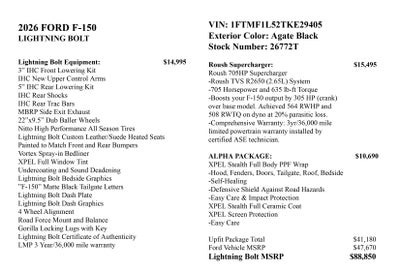 2026 Ford F-150 Lightning Bolt SC Alpha