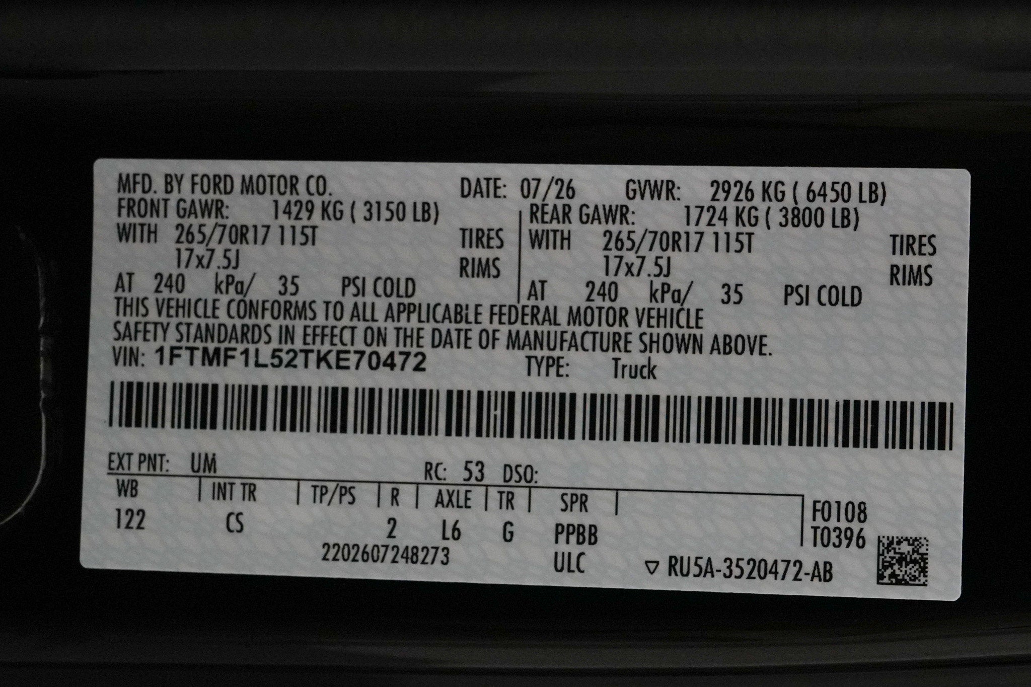 2026 Ford F-150 Lightning Bolt SC