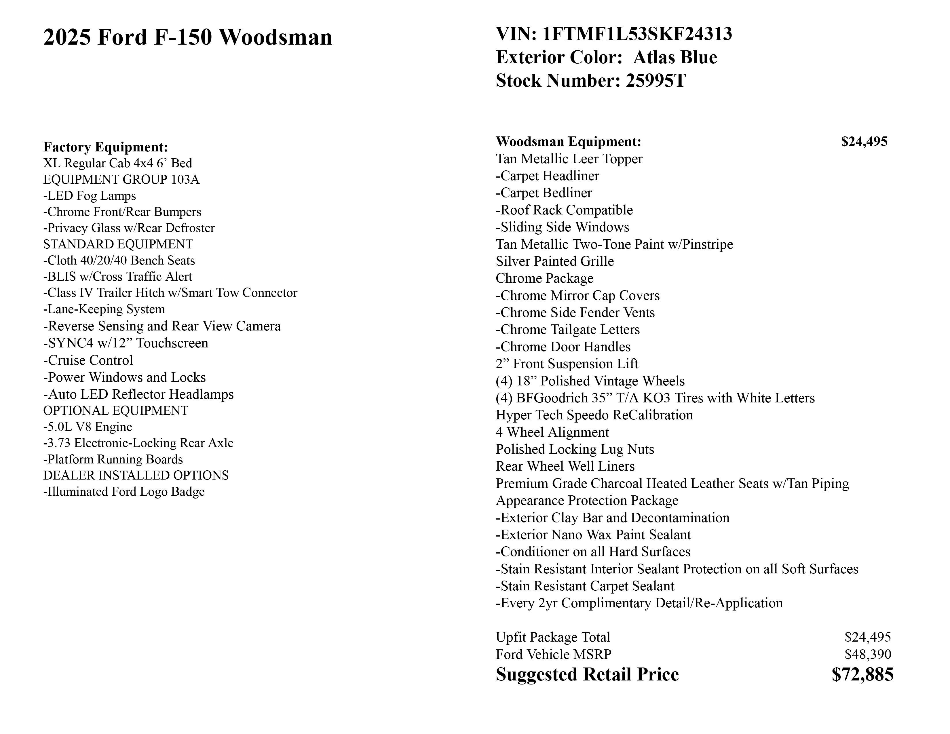 2025 Ford F-150 Woodsman Edition
