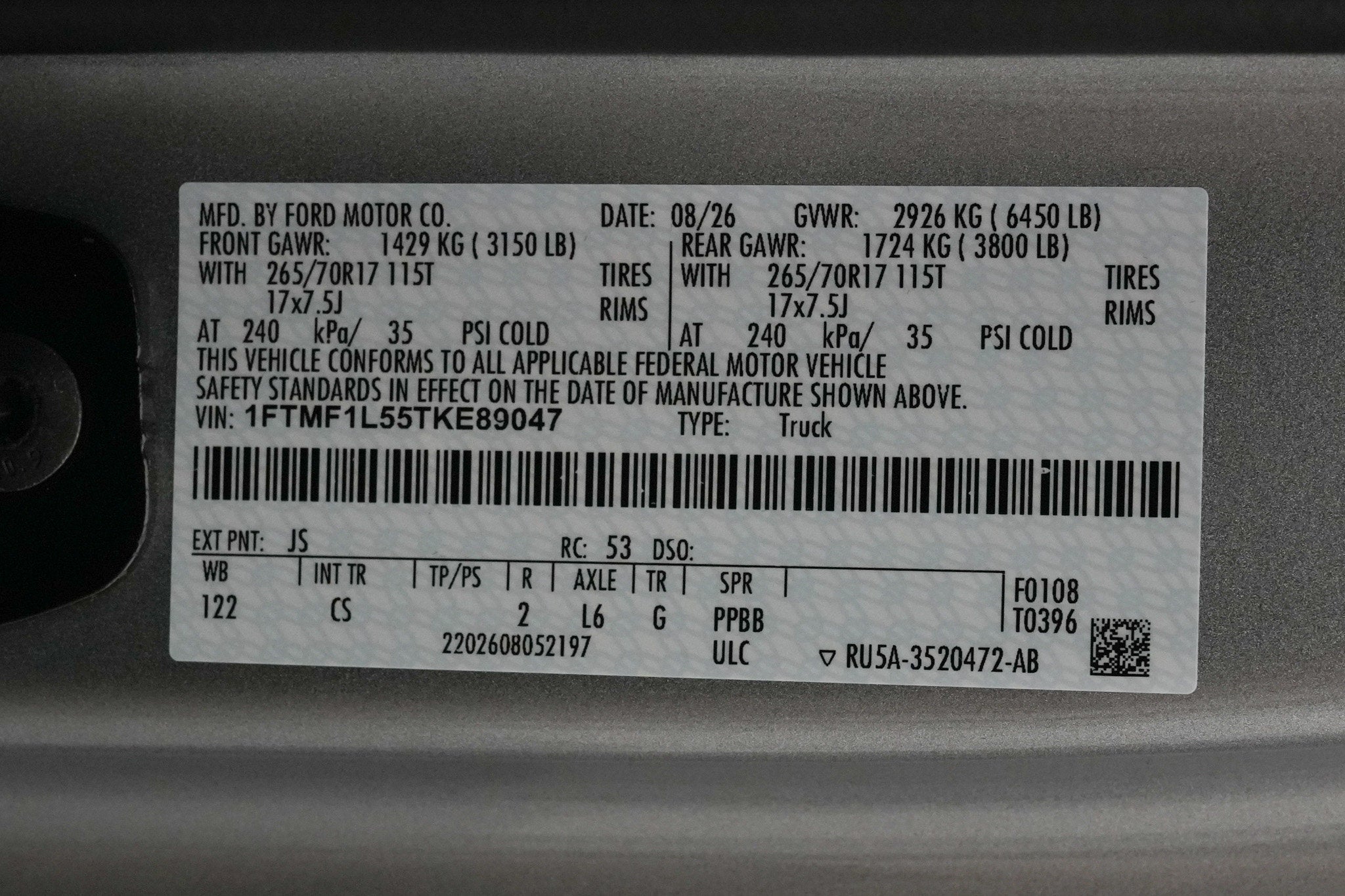 2026 Ford F-150 Lightning Bolt SC