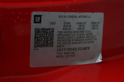 2020 Chevrolet Corvette Stingray 2LT