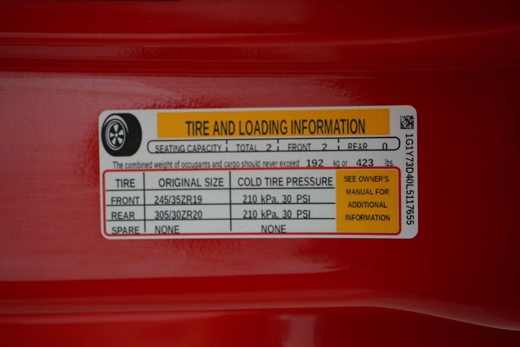 2020 Chevrolet Corvette Stingray 2LT