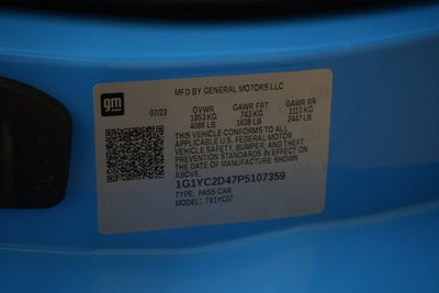 2023 Chevrolet Corvette Stingray 3LT