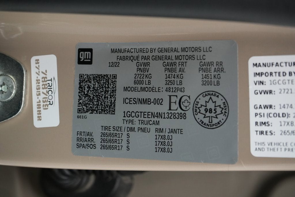 2022 Chevrolet Colorado ZR2