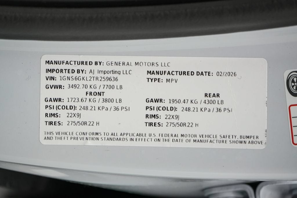 2026 Chevrolet Suburban High Country