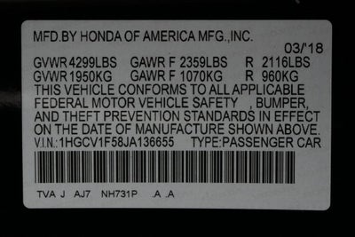 2018 Honda Accord Sedan EX-L