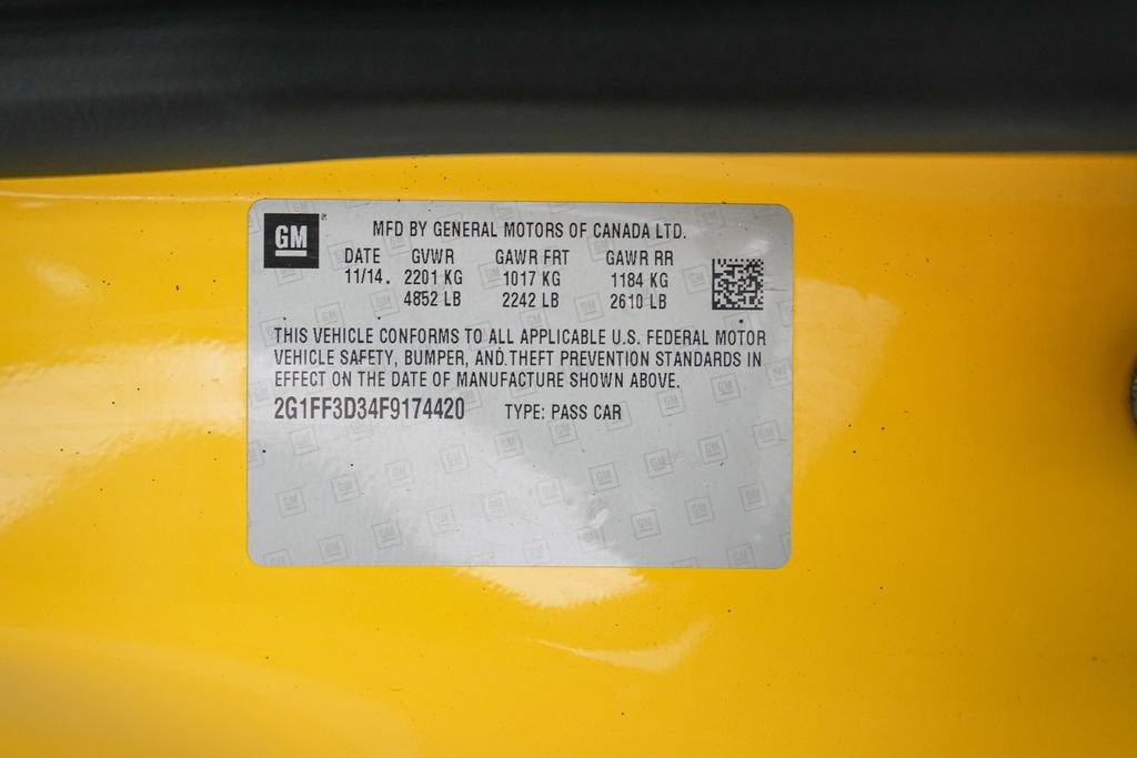 2015 Chevrolet Camaro 2LT