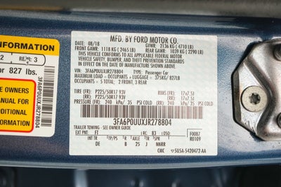 2018 Ford Fusion Hybrid S