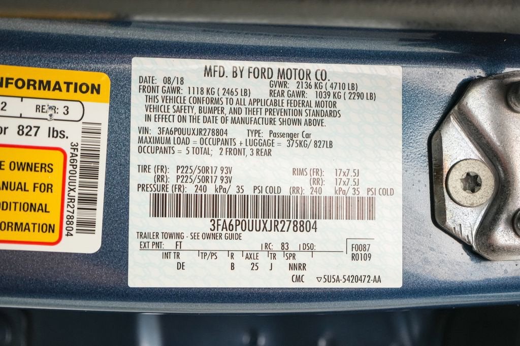 2018 Ford Fusion Hybrid S