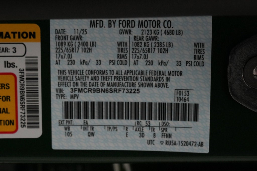 2025 Ford Bronco Sport Big Bend