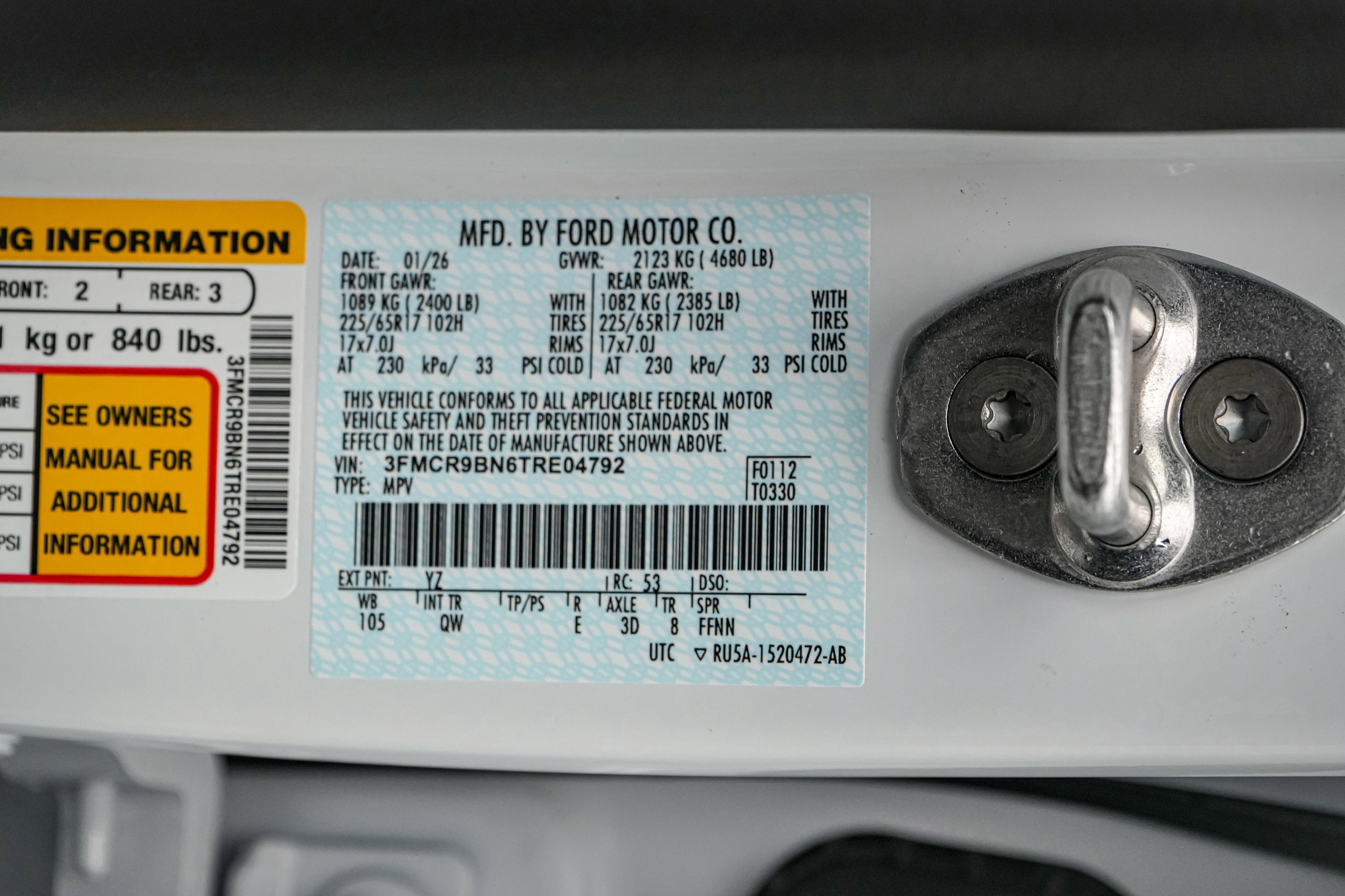 2026 Ford Bronco Sport Big Bend w/Black Diamond Package